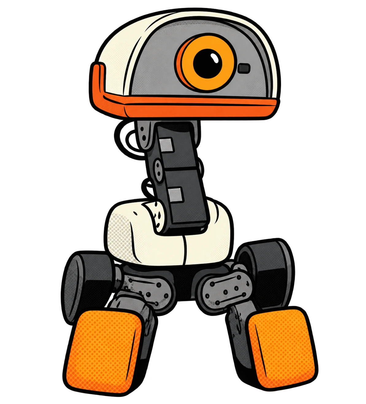 Full microduck robot mascot